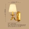 Top Quality Modern Copper LED Wall Lamp Home Decorative for Home Living Room Bedroom Balcony Corridor Lights