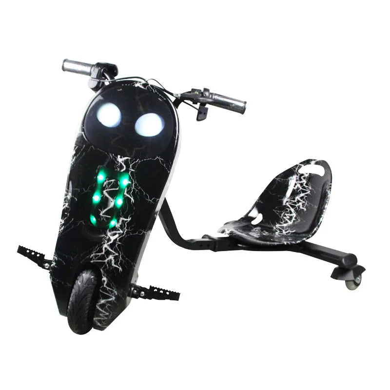 HOT SALE (Few Units Left) NEW 8 Colors Children's Kids Electric Scooter Foldable Height Adjustable Double Brake Drift Kart Light Remote Control Aluminum Alloy 15km/h