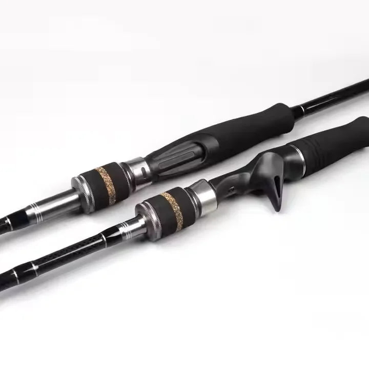 2.1m-3.0m Carbon Fiber Spinning Double Tip High Speed Rods MH Power Saltwater Casting Throw Light Thunder Long Distance Lure Fishing Rods