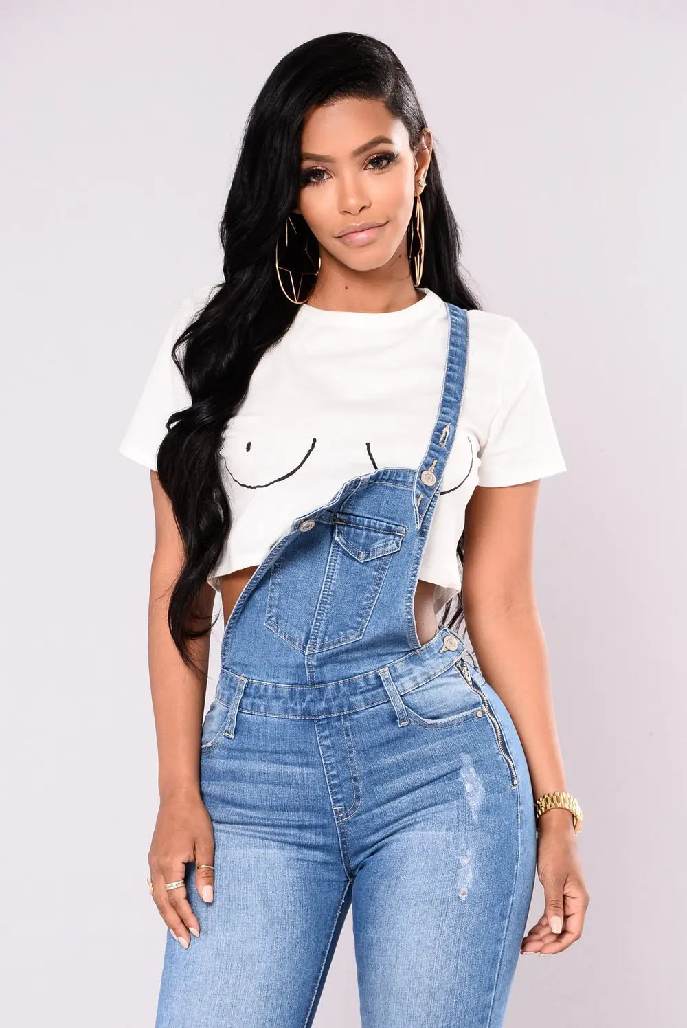 NEW Arrivals Spring Autumn Denim Jumpsuit Women Jeans Pants Rompers Casual Hole Overalls Trousers Female High Waist Slim Denim Jeans Pencil Pants