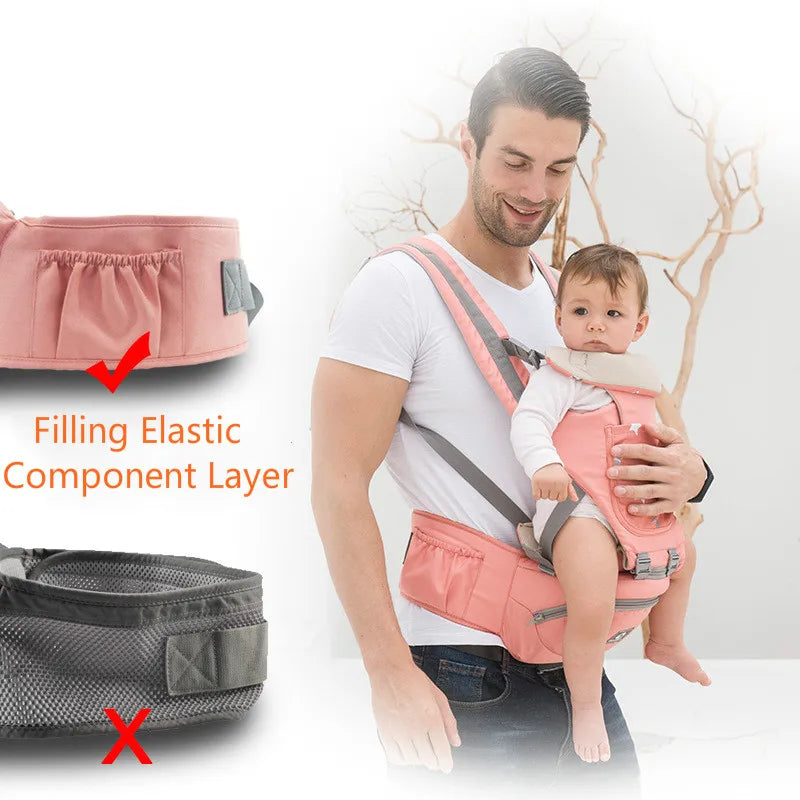 4 Colors 20Kg Load Bearing Ergonomic Baby Carrier Multifunction Four-Season & Breathable Infant Newborn Comfortable Carrier Sling Backpack Kid Carriage Baby Care Supplies