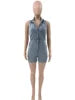 NEW Arrivals Sexy Denim  S-2XL Summer Boutique Fashion Denim Jeans Sleeveless One Piece Playsuit Jumpsuit Women Streetwear Casual Clothing Supplies