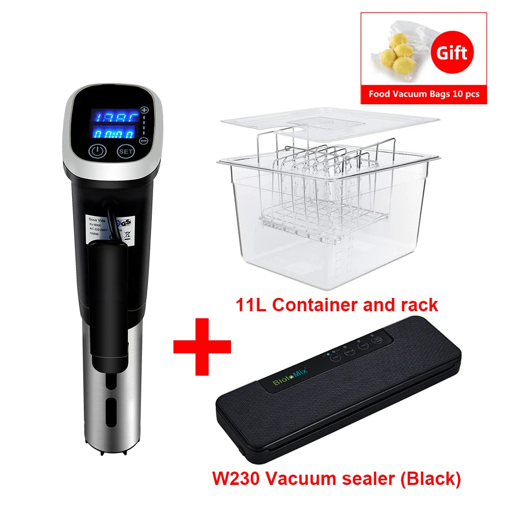 NEW!!!! Super Quality  2.55 Generation IPX7 Waterproof Vacuum Sous Vide Cooker+Gifts  Immersion Circulator Accurate Cooking With LED Digital Display