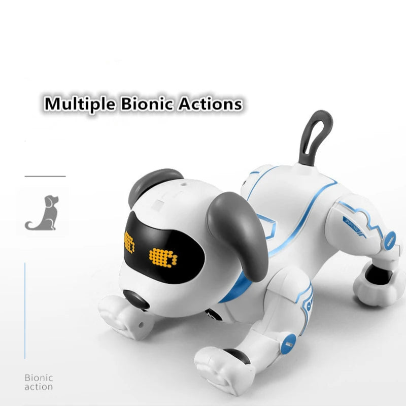 Programming Stunt Smart Robot Dog 2.4G 40mins Touch Sensor Early Education Toys Voice Dancing Music Handstand Bionic Robot Dog