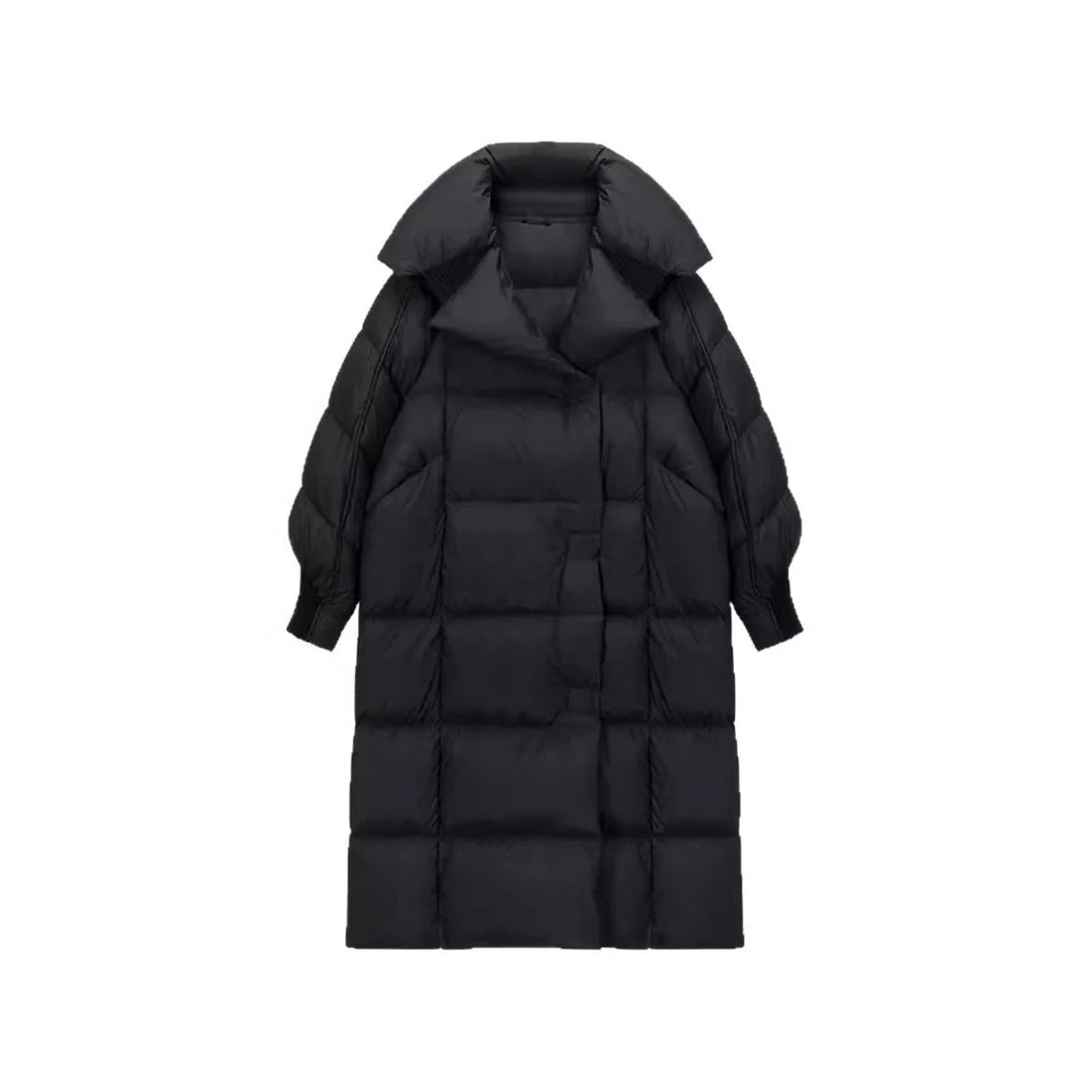 Top Quality Winter  Cotton Jacket Women's Style Over Knee Long New Style Fashion Thickened Puff Feeling Oversized Loose Windproof Coat Snow Boots Outerwear Jackets Ladies Winter Apparel Supplies