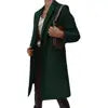 8 Colors S-3XL Women's Autumn Winter Fashion Top Quality Solid Coat Polo Mid Long Button Woolen Coat Single Button Pocket Trench Coat Outerwear Warm Windproof Jackets Ladies Winter Clothing Supplies.