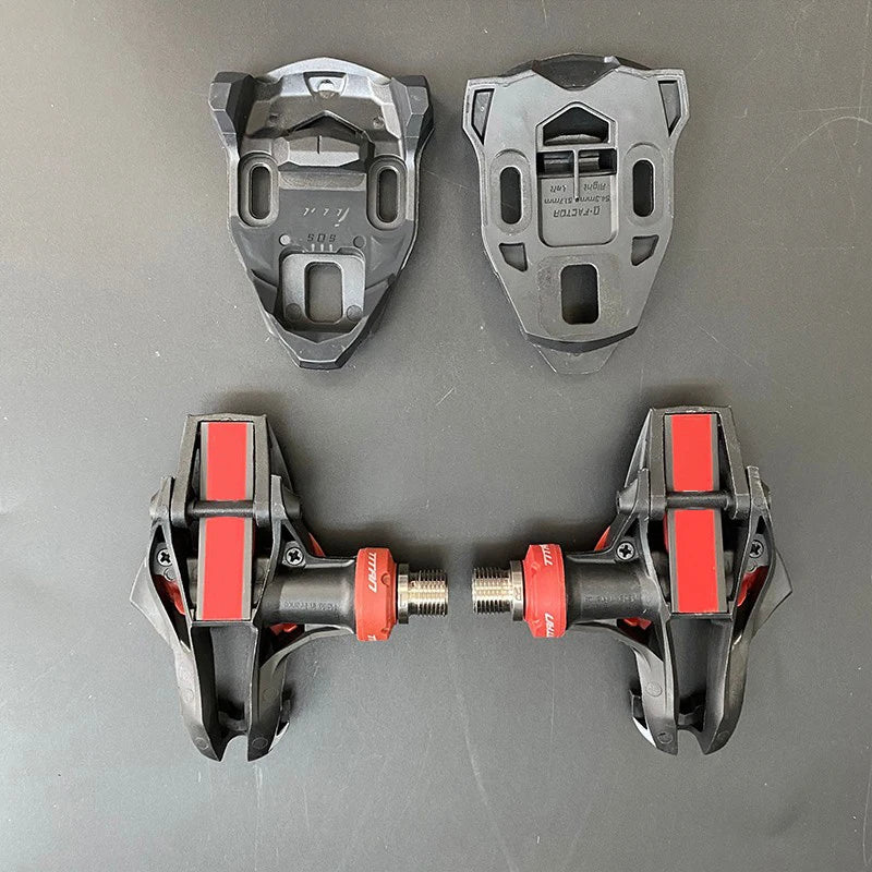 NEW 165g Ultra Light Professional Road Pedals Carbon Titanium MTB  Road Bicycle Bike Pedals with Cleats Set Bicycle Accessories Sports Supplies