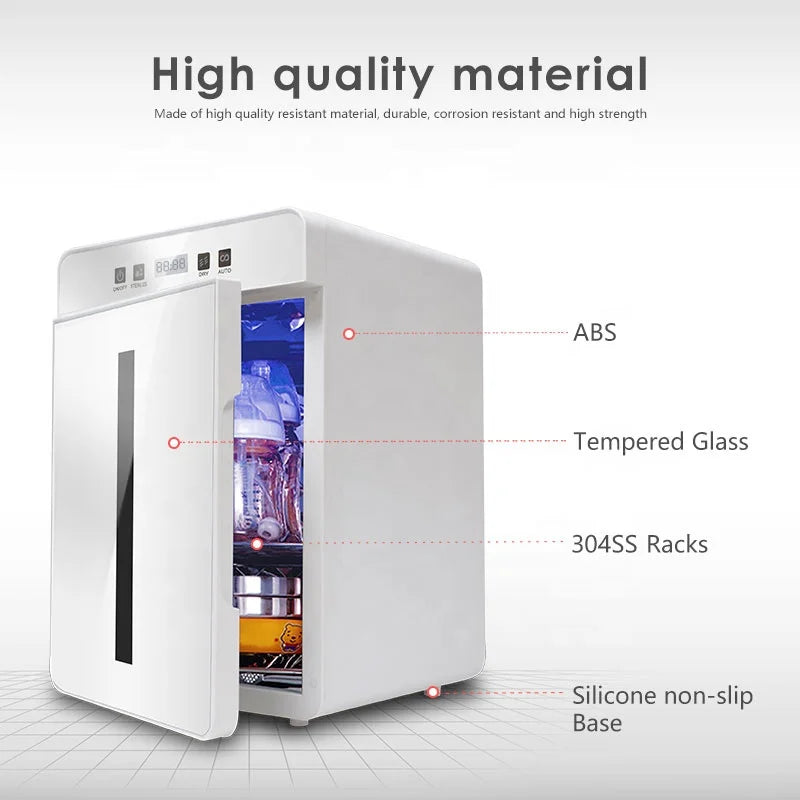HOT SALE 6 in 1 Large Capacity UK/EU/AU Plug Baby Bottle Sterilizer Electric Disinfection Automatic Cabinet and Dryer System Bottle Sanitizer for Baby Items & Breast Pump Accessories Baby & Mother Care Supplies