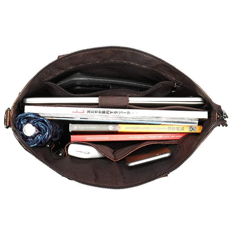 Alligator Genuine Soft Leather Embossed Crocodile Leather Men's Business Lawyer Office Professional Documents Briefcase Shoulder Handbags Luxury Office Custom Logo Zipper Closure Luxury Briefcase