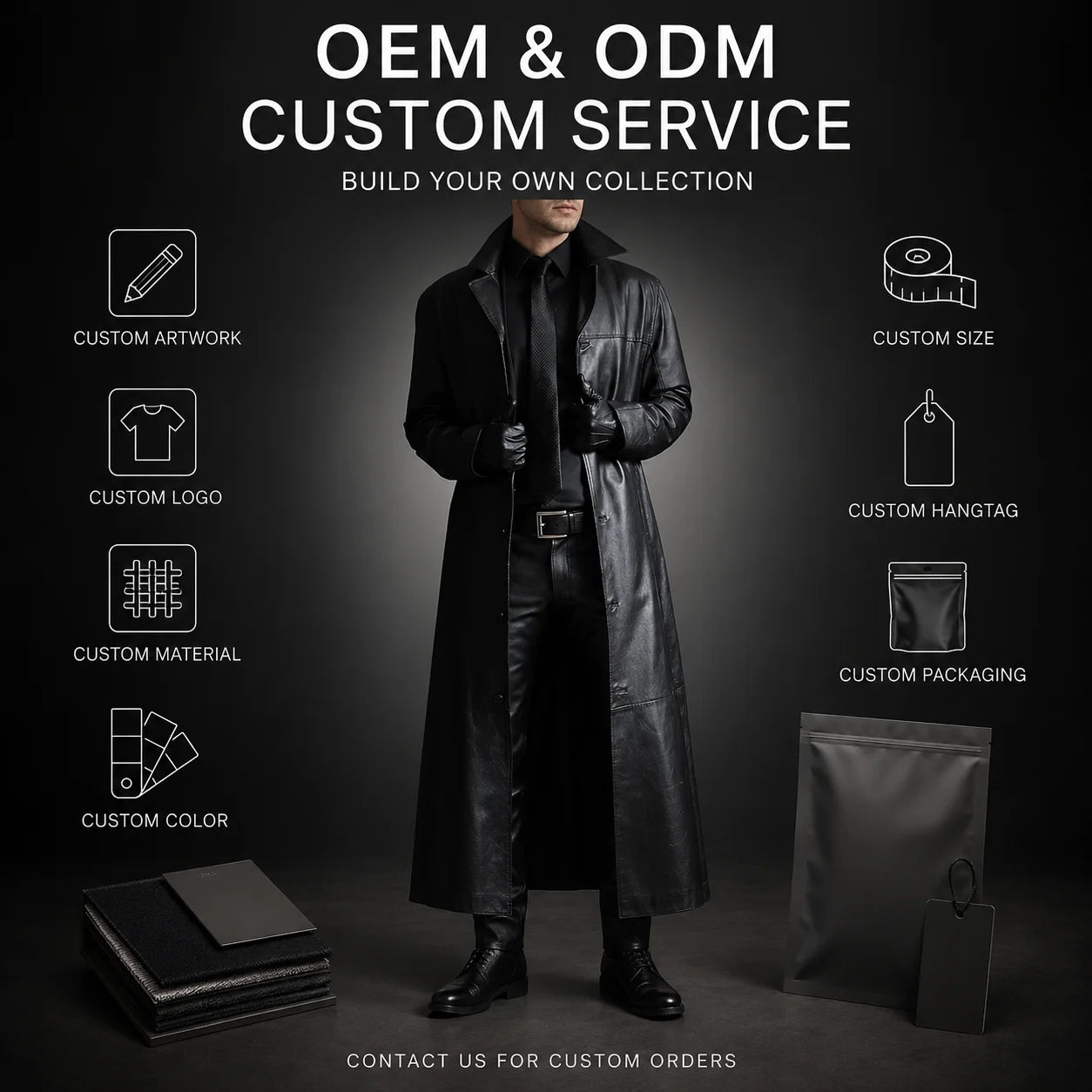 BEST PRICE 4 Colors S-5XL Plus Size Men Top Quality PU Leather Long Coat Slim Fit Trench Outerwear Windproof Single Breasted Turn Down Collar Winter Clothes Christmas Gift for Husband Lover Boyfriend