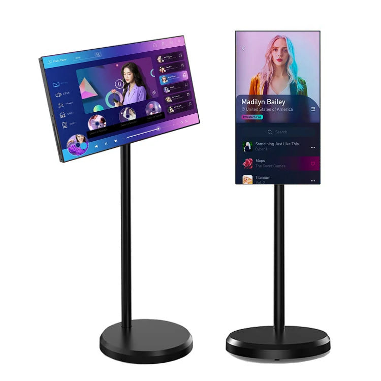 TikTok Most Popular  24 Inch Smart Diode Screen Touch Portable TV Wireless Mobile Monitor Is Suitable for Indoor and Outdoor Use 32-Inch Incell Smart Television Rotate 4+64G Android13 LED Backlight Portable 1920*1080 HDTV Whi