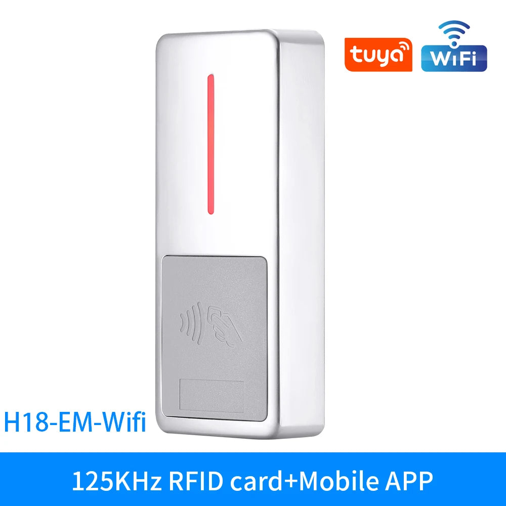 NEW Arrivals Home Villa Hotels Office H18 WI-FI  APP TUYA 125Khz/13.56MHZ RFID Access Control  IP67 Waterproof Anti-Vandal Temporary 10000 User Remote Unlock Home Smart Devices Security Supplies