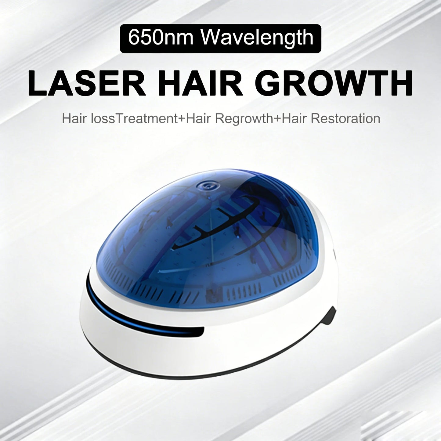 NEW 204 Diodes EMS Medical Laser Hair Growth Scalp Blood Circulation Helmet 650nm Red Light Therapy Cap Anti Hair Loss Baldness Treatment Hair Regrowth Device Women Men Hair Care Supplies.