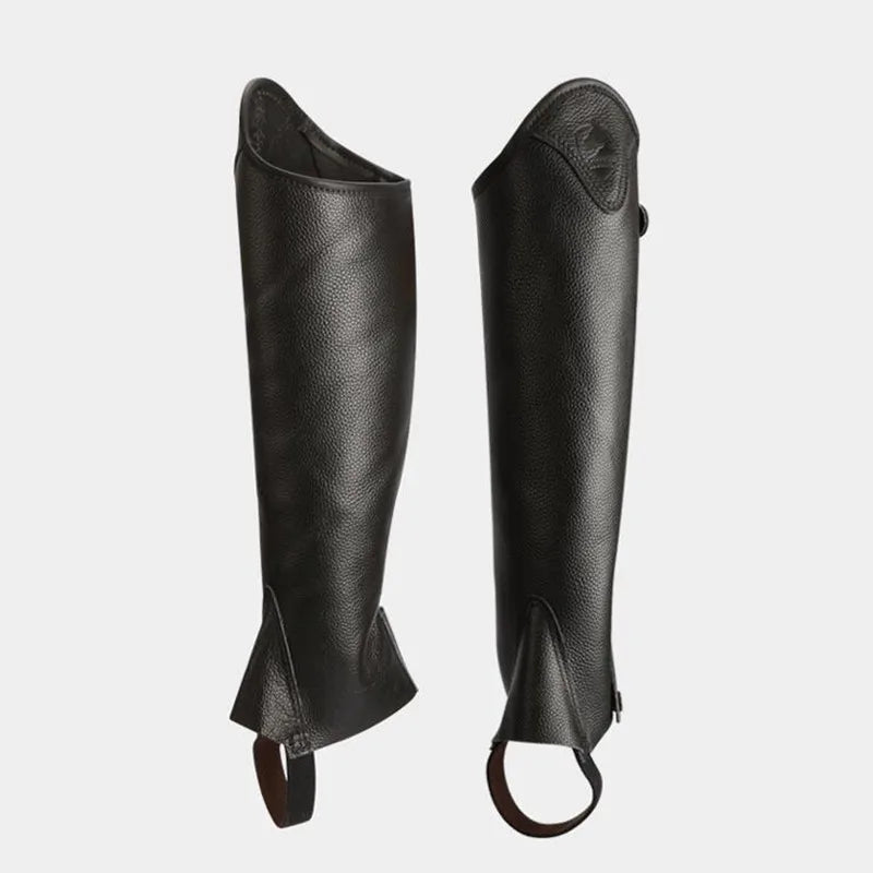 Half-Chaps  Horse Riding Equestrian Leather for Men and Women, Comfortable and Breathable Knight Equipment  Protect knight Leg