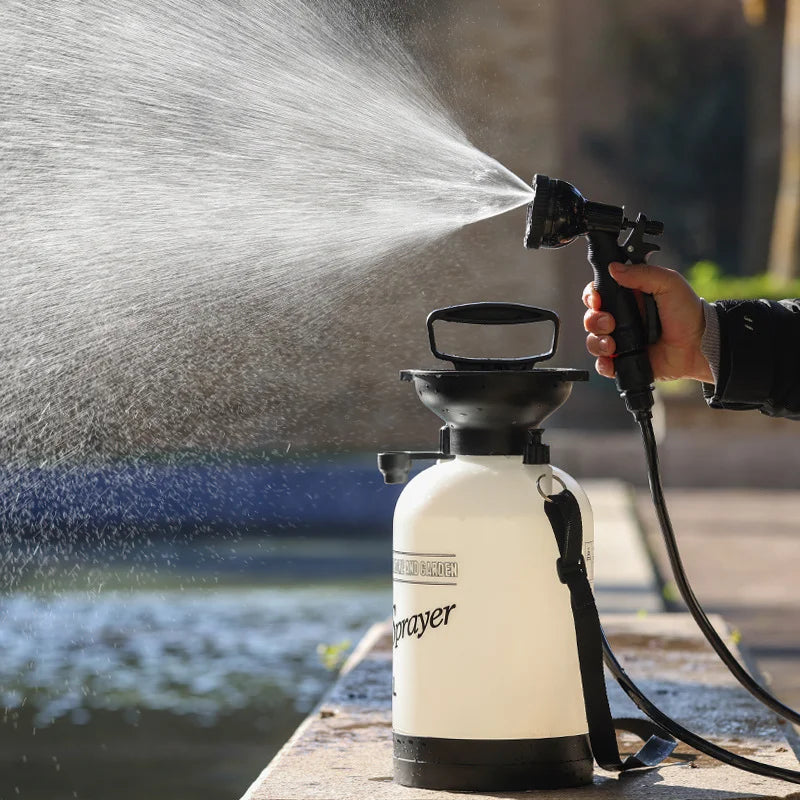 5L High-Pressure Multi-Purpose Outdoor Camping Pets Car Portable Shower Surfing Rinse Set Beach Hand Pump Suitable Bathing Wilderness Life Hygiene Accessories Personal Care Supplies.