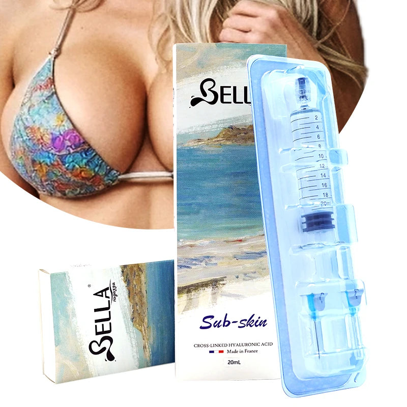 20ml (8-18 Months Duration) Sub-Skin Buttocks/Penis/Breast/Lips 24mg Injectable Dermal Filler - High Elasticity HA for Buttock Augmentation Body Volume Gel Serum Pure Hyaluronic Acid Dermal Filler Injection Women Men Body Car