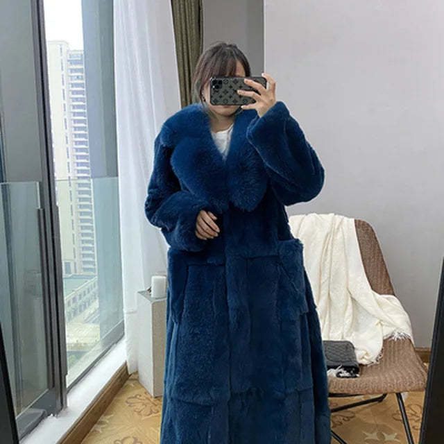 NEW Arrivals S-5XL 5 Colors Winter Long Luxury Faux Fur Coat Long Sleeve Mink Fur Coats Overcoat Women Outerwear Ladies Winter Luxury Fashion Apparel Products