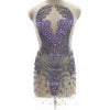 18 Colors One Size (86x45cm) Women's Luxury Rhinestones Crystal  Bodice Appliques Crystal Panel Celebrities Dress Wedding Guest Party Prom Sexy Evening Party Mini Gown Ladies Luxury Clothing Supplies