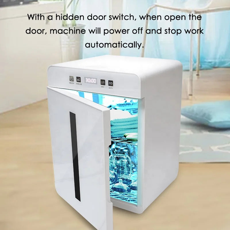 HOT SALE 6 in 1 Large Capacity UK/EU/AU Plug Baby Bottle Sterilizer Electric Disinfection Automatic Cabinet and Dryer System Bottle Sanitizer for Baby Items & Breast Pump Accessories Baby & Mother Care Supplies