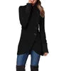 5 Colors S-4XL Plus Size Women Autumn and Winter Women's New Fashion Solid Color Single Breasted Panel Bottom Split Long Sleeve Versatile Coat Windproof Outerwear Jackets Ladies Casual Clothing Supplies