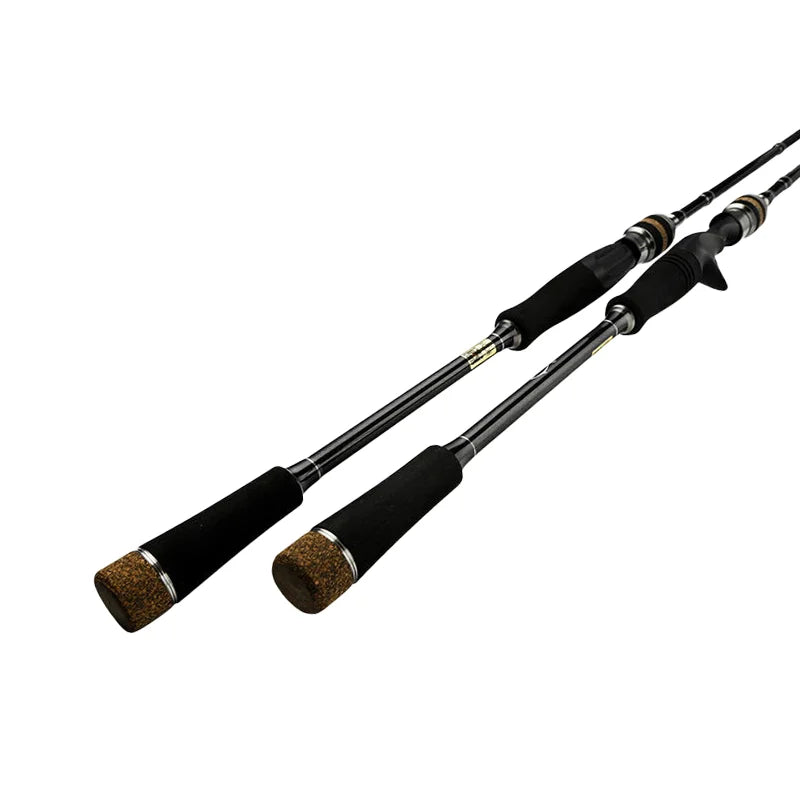 2.1m-3.0m Carbon Fiber Spinning Double Tip High Speed Rods MH Power Saltwater Casting Throw Light Thunder Long Distance Lure Fishing Rods