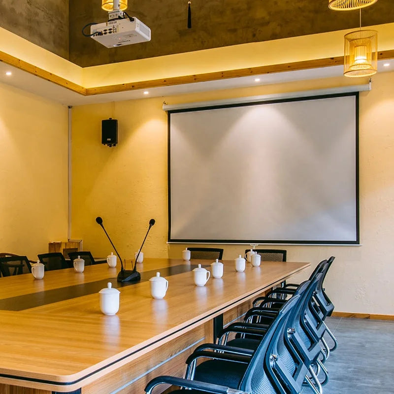 NEW Arrivals  120 Inch 16:9 Motorized Screen RF Remote Control Electric Matte White Projection Screen Business Meeting Home Theater Indoor Outdoor Projection Screen