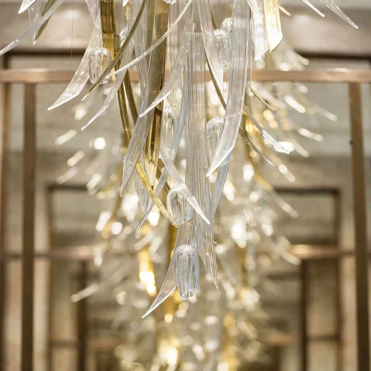 HOT SALE Villa Home Restaurants Hotel Lobby Luxury Glass Living Room Staircase Ceiling Chandelier Handmade Glass Customized Large Art Decor LED 50 Steel Crystal 90 Murano Chandelier Luxury Lighting Supplies