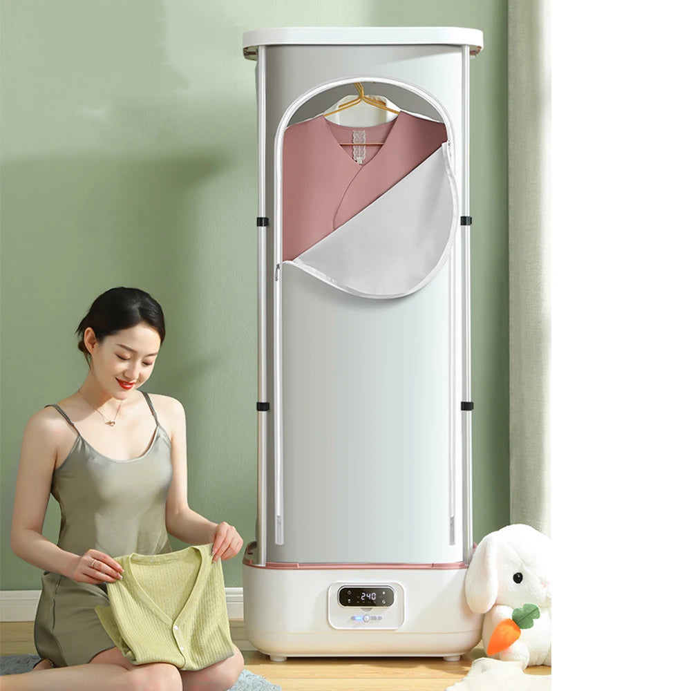 HOT SALE Household Smart Steam Clothes Care Machine Sterilization Cabinet and Mite Removal Automatic Drying Ironing Machine Clothes Dryer Electric PTC for Home Hotels Use