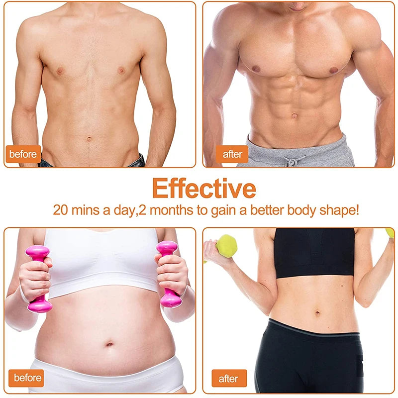 Smart EMS Wireless Muscle Stimulator Full Set Fitness Trainer Abdominal Training Electric Weight Loss Stickers Body Slimming Massager Sports Accessories Women Men Health Care Supplies