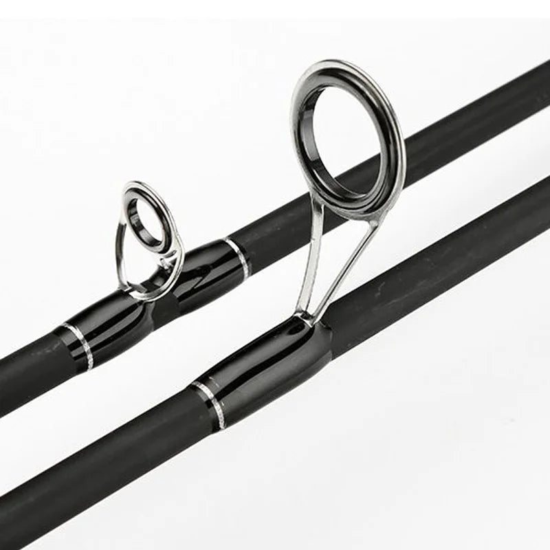 2.1m-3.0m Carbon Fiber Spinning Double Tip High Speed Rods MH Power Saltwater Casting Throw Light Thunder Long Distance Lure Fishing Rods