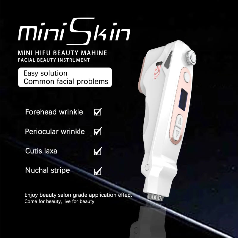 Singapore New Technology Ultrasonic AU-022S Handheld  Skin Care Face Lifting Anti-Aging Eyes Dark Circles Wrinkle Remover Neck Firming Tightening Rejuvenation Facial Machine Women Beauty Salon Tools Ladies Skin Care Supplies
