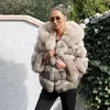 10 Colors S-4XL Plus Size Women's Winter Warm Faux Fur Jacket with Hat Splicing Jacket Faux Fur Hooded Jacket Top Quality Snow Boots Outerwear Jackets Women Winter Apparel Supplies