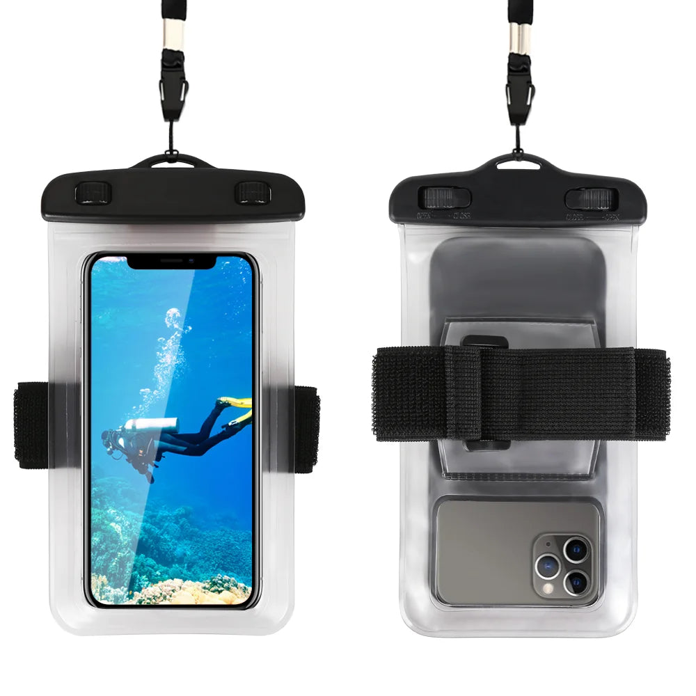 NEW Arrivals Universal Waterproof Phone Case Arm Band Bag For iPhone 13 12 11 Pro Max XR X XS 7 8 Plus Samsung S21 S22 Swim Water Proof Pouch Sports Supplies