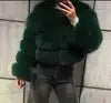 NEW Arrivals 10 Colors S-6XL Plus Size Women's Artificial Fur Jacket Versatile Faux Fur Short Jacket Outerwear Bomber Coats Evening Party Night Clubwear Coats Women Winter Apparel Supplies