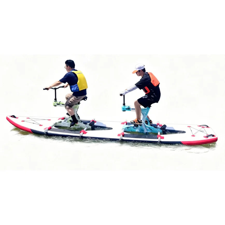 2 Persons Sea River Ocean Lakes 5M Floating Water Boat Water Ski  12b Integrated Plastic Double Water Inflatable Bike Summer Water Sport Supplies