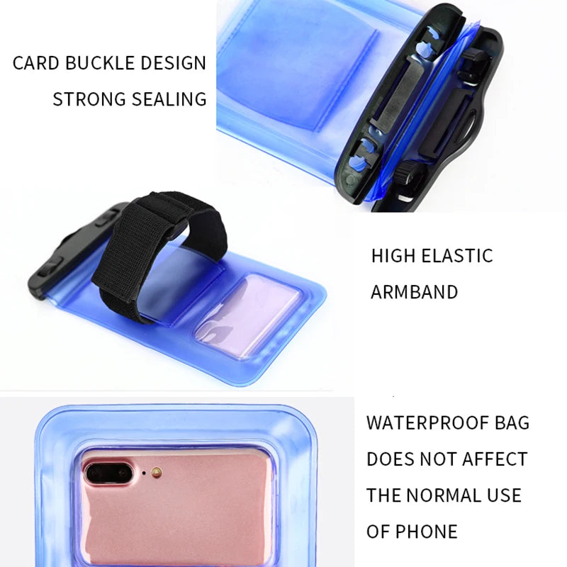 NEW Arrivals Universal Waterproof Phone Case Arm Band Bag For iPhone 13 12 11 Pro Max XR X XS 7 8 Plus Samsung S21 S22 Swim Water Proof Pouch Sports Supplies