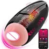 NEW Arrivals 3 in 1 Electric Aircraft 7 Heating Oral Sucking Thrusting Vibration App Remote Control Male Masturbation Cup Adults Sex Toys Supplies
