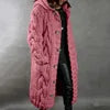 10 Colors S-5XL Plus Size Women's Trendy Long Cardigan Sweater Long Sleeve Single-Breasted Hooded Winter Coats for Ladies Women Knitted Sweater Coats