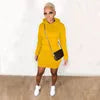 8 Colors S-2XL European and American Autumn Winter Warm Women Fleece Suit Hoodie Jogger Casual Hooded Dress Women Winter Warm Outerwear Casual Streetwear Clothing Supplies