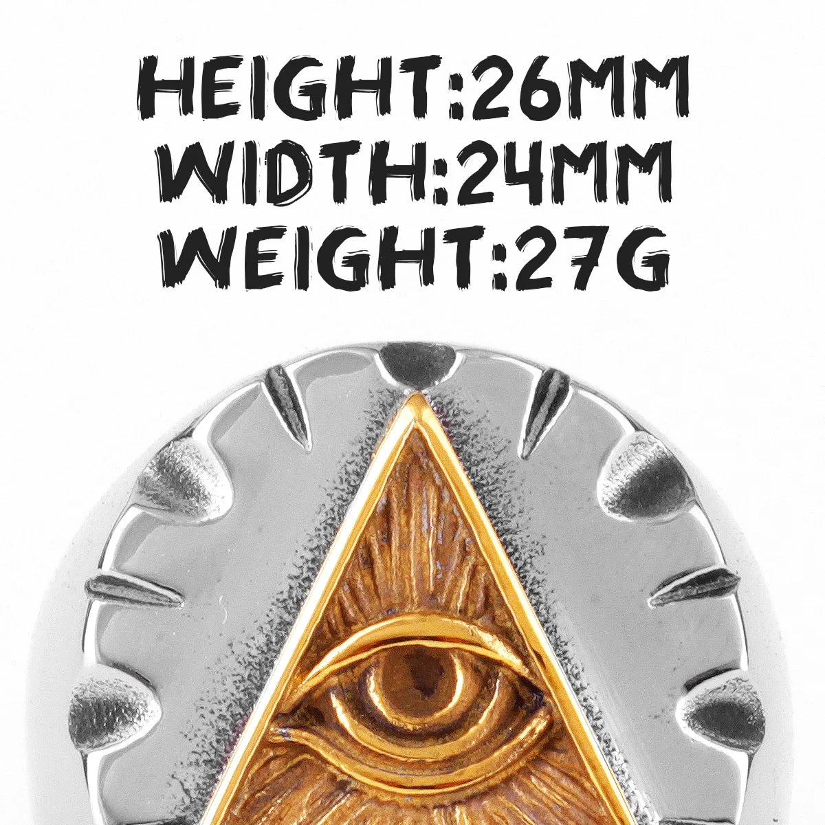 NEW Freemason Rothchild's Illuminati Organization Triangle Masonic Top Quality Titanium Steel Men's Rings Punk for Male Boyfriend Biker Jewelry Creativity Gifts Secret Society Products