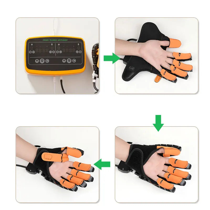 Household Stroke Hemiplegic Finger Training Two-Hand Rehabilitation Gloves Model 962 (Sizes S-XXL)