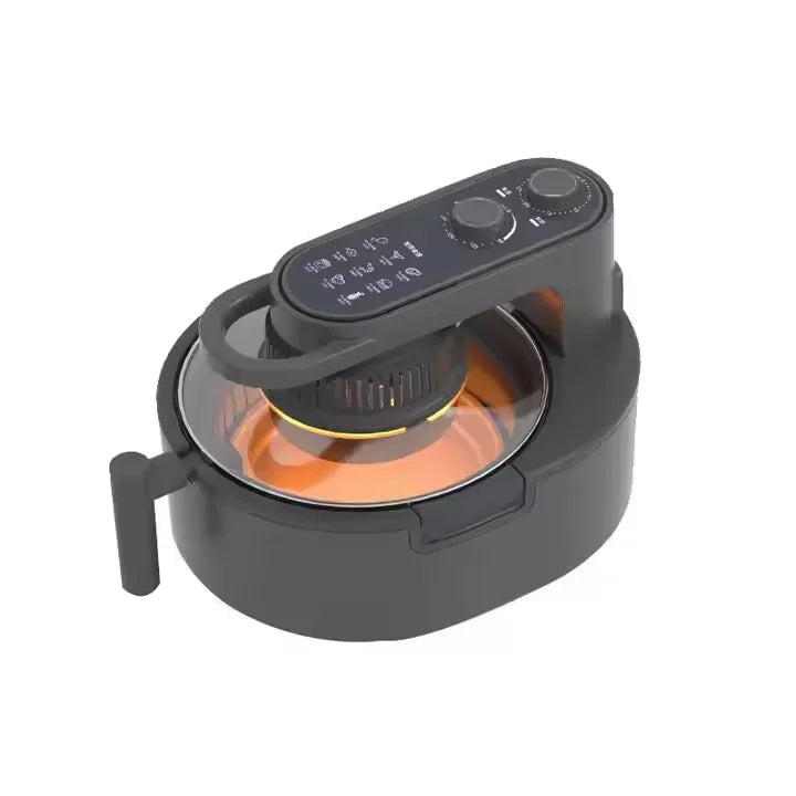 NEW Design UK/EU Plug 8-10L Large Capacity Adjustable Temperature Manual Control Visible Air Fryer Oil Free Fryer Electric Deep Fryer Home Cooking Accessories Household Commercial Supplies
