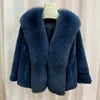 8 Colors Top Luxury Natural Real Fox Fur Collar Mink Fur Coat Women Winter Luxury Mink Fur Poncho Outerwear Jackets Evening Party Prom Wedding Guest Christmas Gift for Wife Girlfriend Ladies Luxury Apparel Supplies.