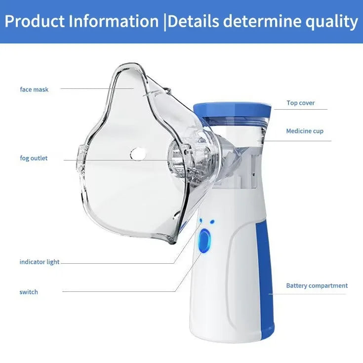 Baby Mini Portable Eye Electric USB  Inhaler Home Use Nebulization  Kit Electric Medical Machine Handheld Mesh Nebulizer Health Care Supplies