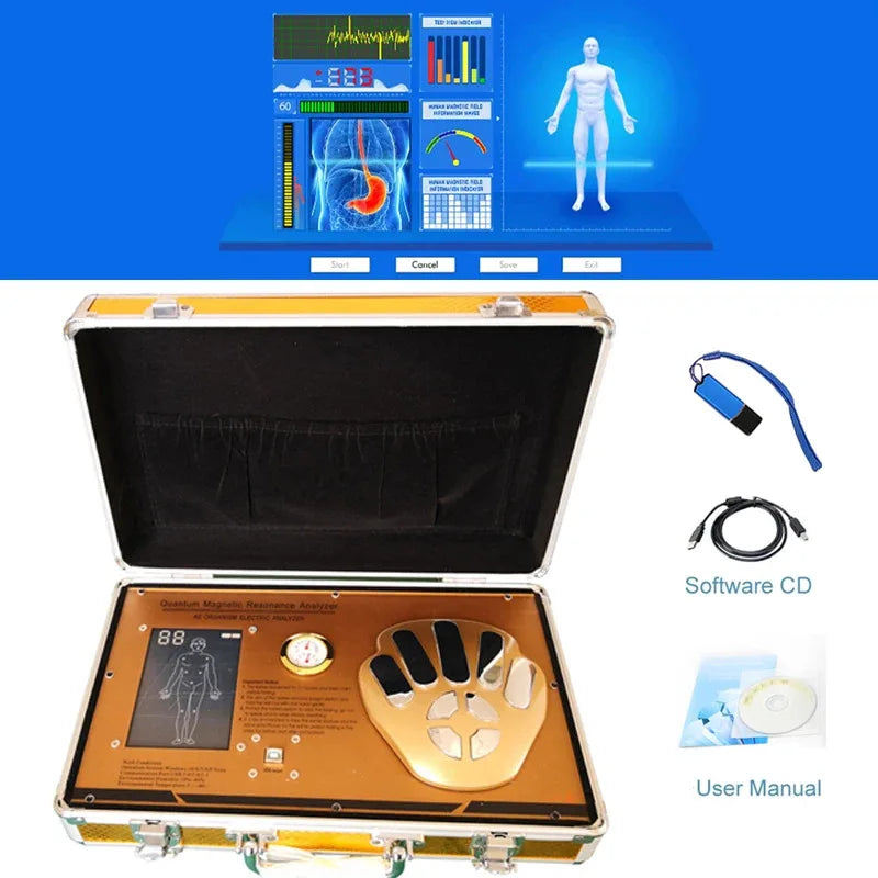HOT SALE Quantum Resonance Magnetic Analyzer Health Analyzer Detector Analysis Tester for Medical Laboratory Body Analyzer 15th Gen USA-Innovative Vitamin Detector Tester for Home Use Vietnam Model