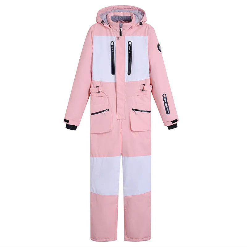 NEW Arrivals 8 Colors  Winter Outdoor Windproof Waterproof Warm Snowboard Double-Board Women Men's One-piece Ski Suit Ski Jacket Ski Pants Jumpsuit Snowmobile Ski Center Suit Winter Sports Apparel Clothing Supplies