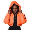 NEW Arrivals S-XL 8 Colors Female Winter Down Coat PU Leather Quilted Parkas Mid-Long Puffer Bomber Cropped Bubble Coats Warm Out Wear Windproof Jackets Women Winter Apparel Supplies