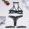 8 Colors Complex Interweaving Women Sexy Intimates Women Underwear Erotic Hollow Out Ladies Sexy Garter Lingerie Set