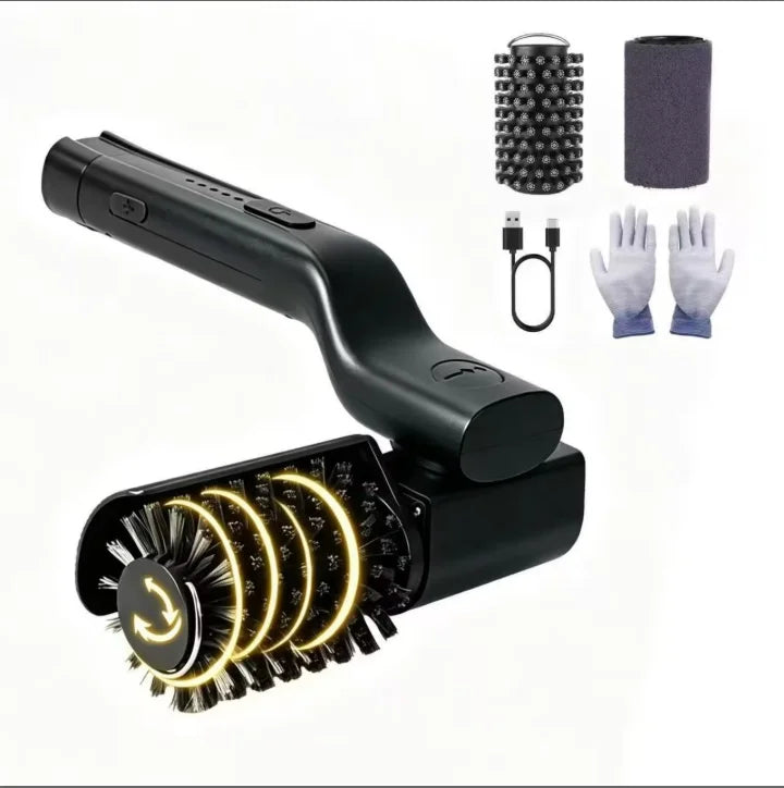 Electric Grill Brush USB-Powered 3.7V DC Outdoor BBQ Rechargeable High-Torque Rotating Head 304Stainless Steel Grates BBQ Grills