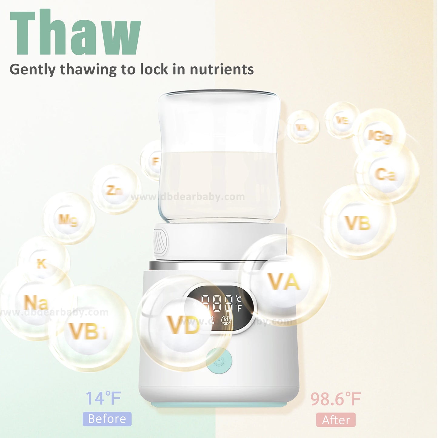 Home Outdoor Travel USB Electronic Smart Baby Bottle Warmer N4, 4-Setting Precise Temperature Control, 6H Heat Preservation, Food-Grade Stainless Steel, BPA-Free Baby Care Hygiene Supplies